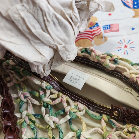 Liz Claiborne Crochett Pattern Purse - Picture 5 of 8